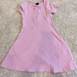 Girls Pink Art Class Short Sleeve Dress Size 6-6X